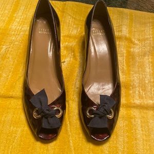 Stuart Weitzman tortoise peekaboo pumps